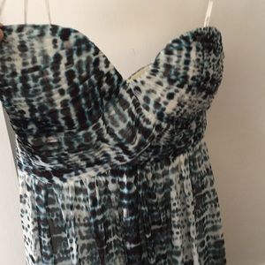 Calvin Klein size 6 Leopard and Teal Dress